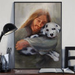 Dalmatian With Jesus Poster Print Jesus Christ Poster Wall Art Christian Mothers Day Gift - Pfyshop.com