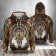 Wolf Native American 3D Hoodie All Over Print Honor Inspire Native American Apparel Clothing