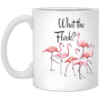 Flamingo Mug What The Flock Funny Novelty Flamingo Coffee Mug Gift Idea