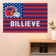 Buffalo Bills American Flag Billieve Poster Buffalo Bills Logo Football Fan Wall Poster Decor