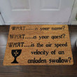 Monty Python And The Holy Grail Doormat Inside Door Mat Front Door Floor Mat Gift