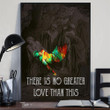 Jesus Christ There Is No Greater Than This Poster Easter Home Decor Resurrection Day - Pfyshop.com