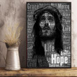 Jesus Christ Typography Poster Good Friday He Is Risen Easter Decorations Wall Decor - Pfyshop.com