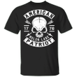 Molon Labe Shirt 1776 Skull American Patriot Grunt Style Moaon Aabe T-Shirt