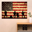 Soldiers American Flag Poster Vintage Patriotic Fourth Of July Decorations Hobby Lobby