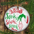 Green Hand Holding Ornament 2021 Stink Stank Stunk Christmas Ornament Christmas Tree Decor