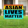 Asian Lives Matter Yard Sign ALM Save Asian Lives Stop Asian Hate Sign Outdoor Decor