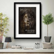 Jesus Lion My God's Not Dead He's Surely Alive Christian Framed Art Print Christian Room Decor - Pfyshop.com
