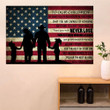 Mom And Dad To Our Children American Flag Poster Old Retro Patriotic Family Poster Wall Decor
