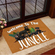 Rottweiler Welcome To The Jungle Doormat Stylish Expressive Jungle Animals