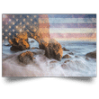 Seascape Giclee USA Flag Poster Print Contemporary Art Poster New Home Gift Ideas