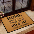 Home Where The Home Come Together Doormat Funny Indoor Floor Mat For Home