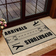 Planes Arrivals Departures Doormat Best Indoor Door Mats Gifts For Airplane Lovers