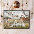 Be Still And Know That I Am God Sheeps Poster Vintage Farmhouse Wall Art Christian Wall Decor
