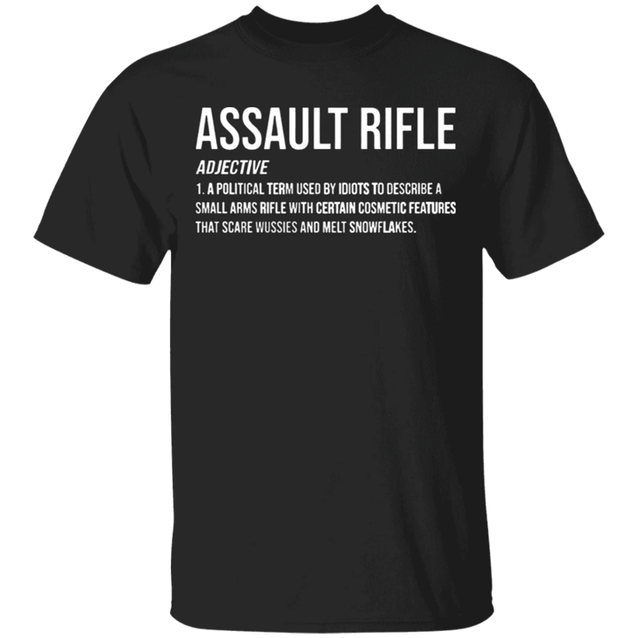Assault Rifle Shirt Funny Gun T-shirt Graphic Tee Gifts For Gun Enthusiasts