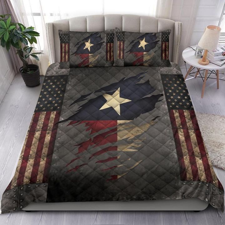 Texas Bedding Set American Flag Comforter Patriotic State Texas Merchandise