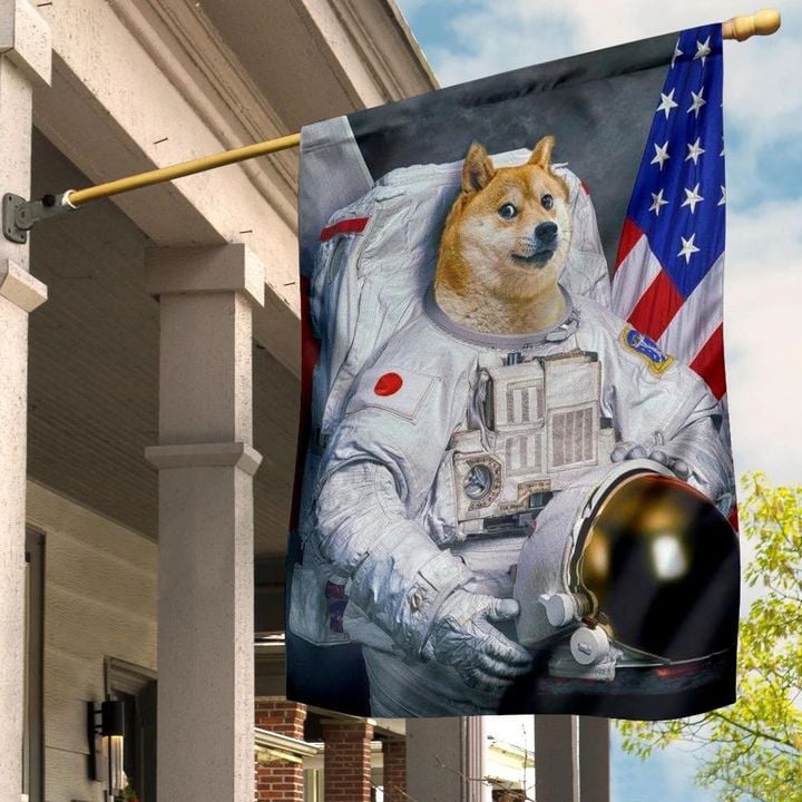 Dogecoin Flag Hodl To The Moon Crypto Hanging Decoration For Dogecoin Lover