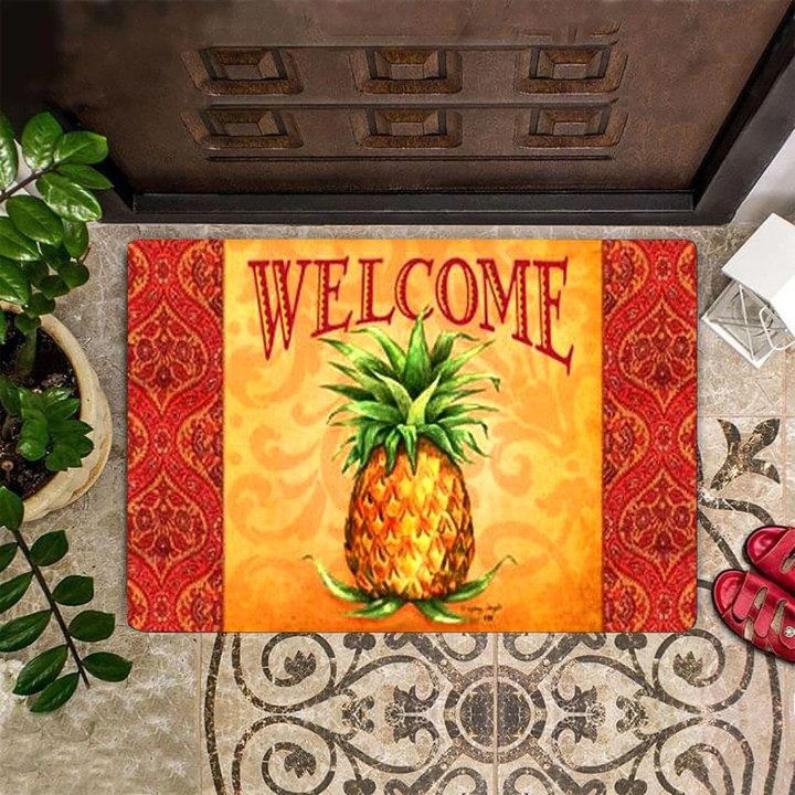 Pineapple Doormat Pineapple Welcome Mat For Front Door Indoor Outdoor