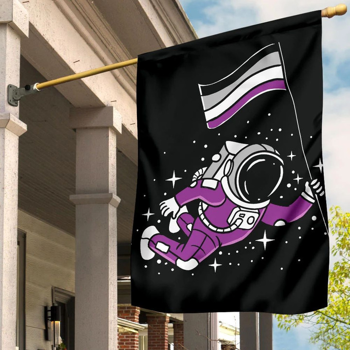 Astronaut Space Asexual Flag International Asexuality Day LGBT Merch Ace Flag