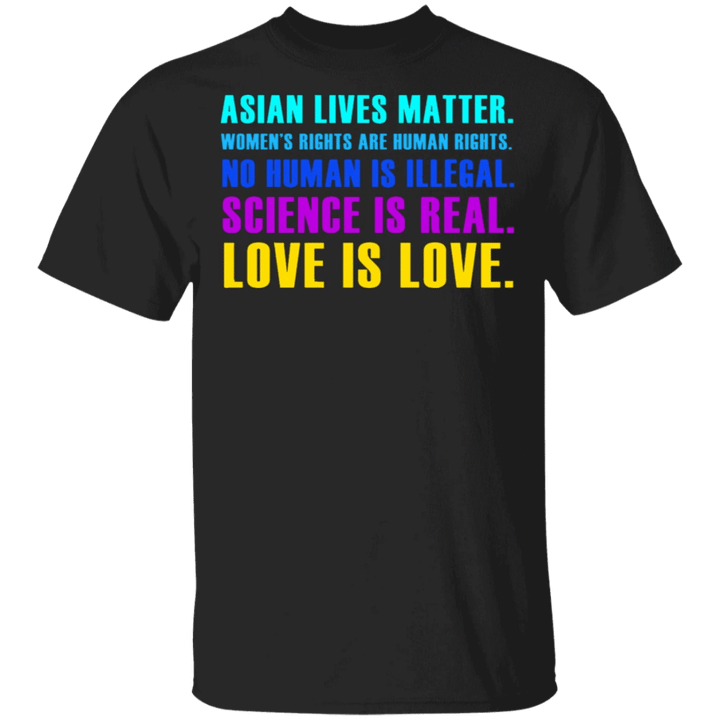 Asian Lives Matter Shirt Love Is Love Stop AAPI Hate Hate Is A Virus Asian American T-shirt - Pfyshop.com