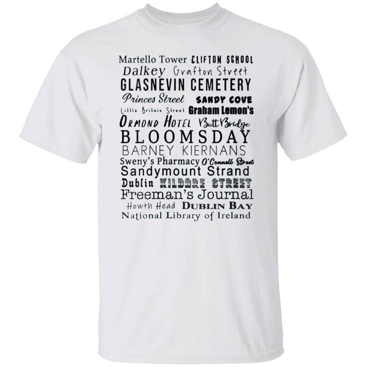 Bloomsday 2021 Shirt Famous Literary Quotes James Joyce Dublin Graphic Print T-Shirt