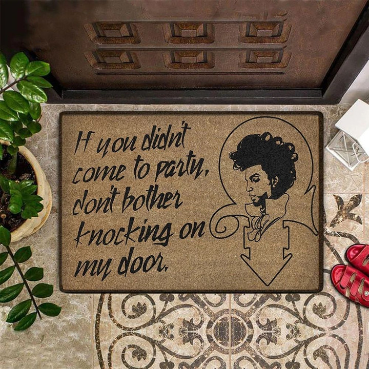 If You Didn't Come To Party Don't Bother Knocking On My Door Doormat Funny Saying Doormat