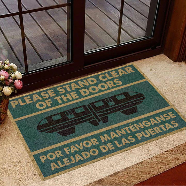 Please Stand Clear Of The Doors Doormat Vintage Doormat Outside Front Door Mat New Home Gift