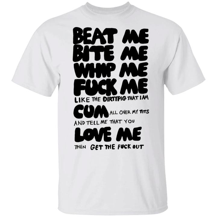 Beat Me Bite Me Shirt Adam Ant NSFW T Shirt Kourtney Kardashian Shirt Date Night - Pfyshop.com
