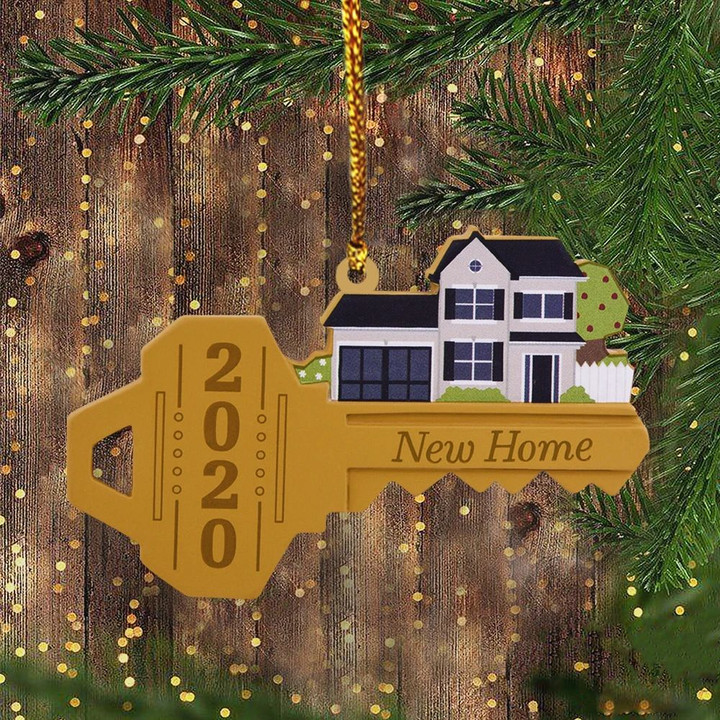 New Home Christmas Ornament 2020 1St Christmas In New Home Engagement Christmas Ornament