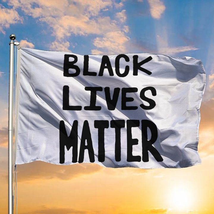 Black Lives Matter Flag Social Justice Activist BLM Flag Banner Indoor Outdoor Decor