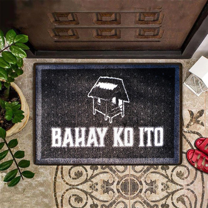 Bahay Ko Ito Doormat Indoor Outdoor Front Welcome Doormat Filipino Gift Idea