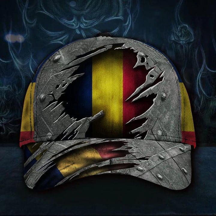 Romania Hat 3D Vintage Old Retro Patriotic Country Romania Flag Cap Men's Gift Idea