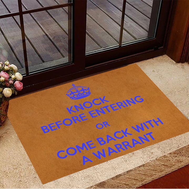 Come Back With Warrant Doormat Welcome Doormat Outdoor Home Decor