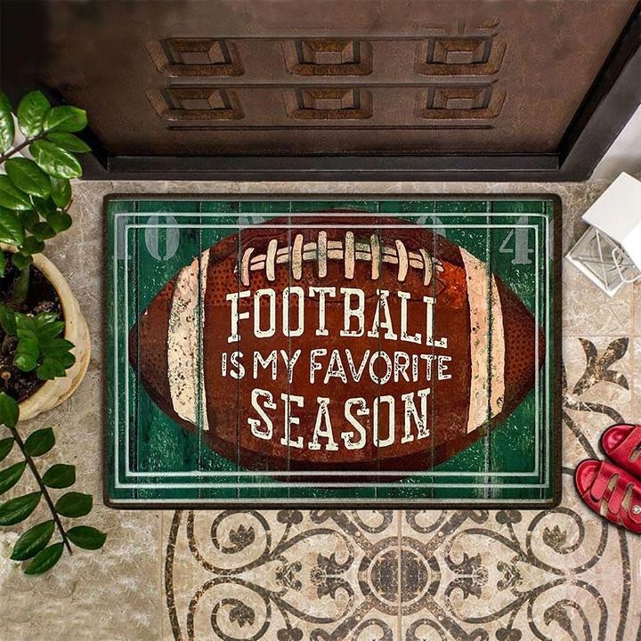 Football Is My Favorite Season Doormat Front Door Indoor Doormat Gift For Football Lover
