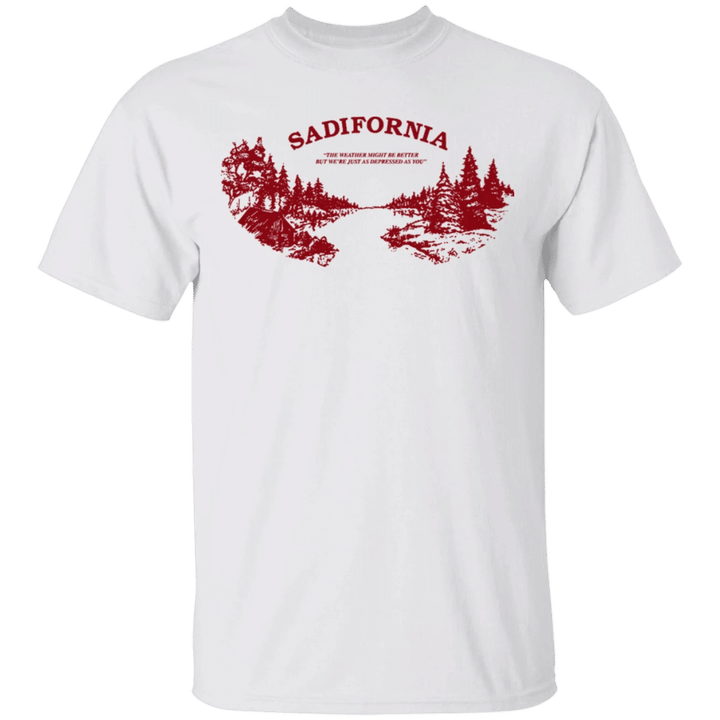 Sadifornia Shirt Vintage Old Retro Sadifornia T-Shirt For Men Women Gift