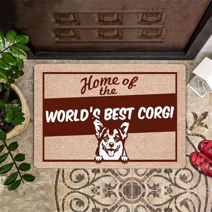 Corgi Home Of The World's Best Corgi Doormat Best Dog Gifts For Corgi Lovers - Pfyshop.com