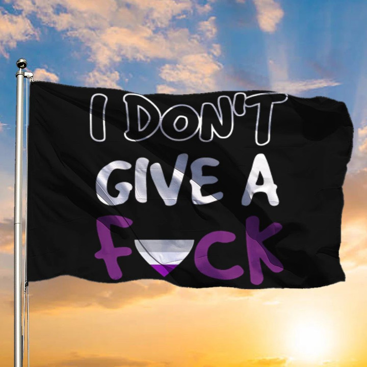I Don't Give A Fuck Asexual Flag International Asexuality Day Flag LGBT Pride Flag Ace Flag
