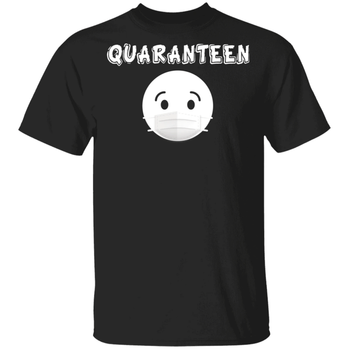 Men's Quaranteen Shirt Funny Face Mask Shirt Designs For Social Distancing, Unisex Clothes