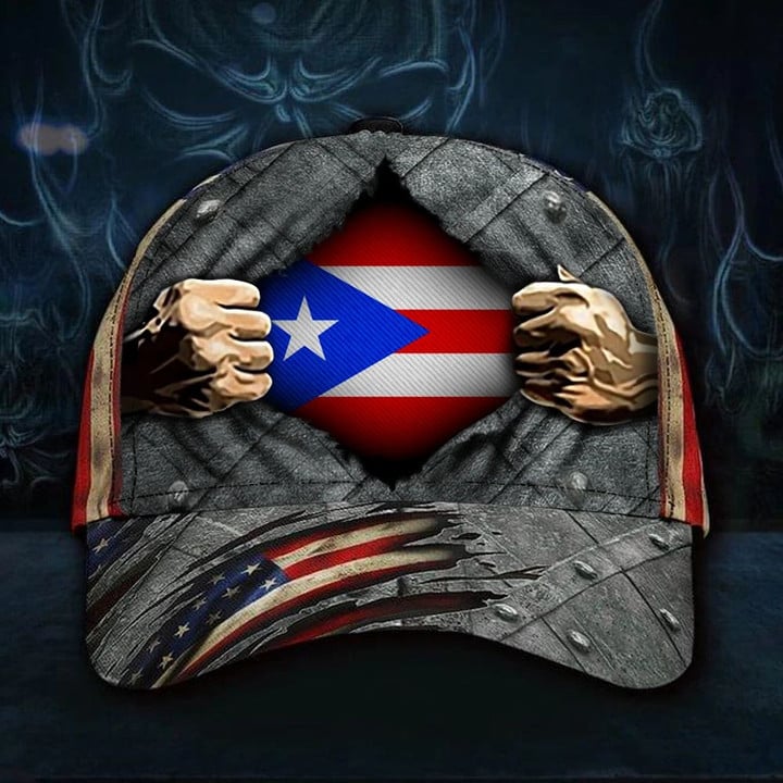 Puerto Rico Hat 3D Print American Vintage Cap Patriotic Pr Puerto Rico Baseball Hat