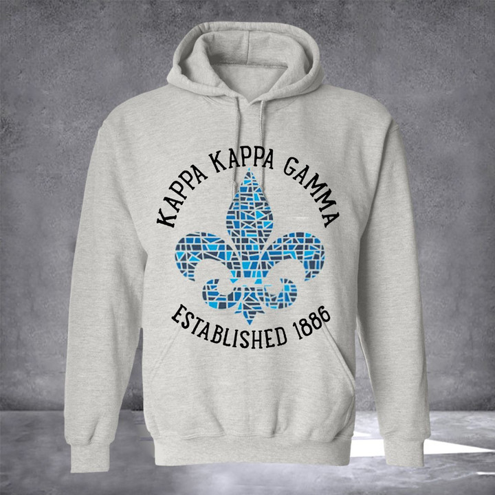 Kappa Kappa Gamma Hoodie Established 1886 Sorority Merch Gift Ideas For Sister In Law