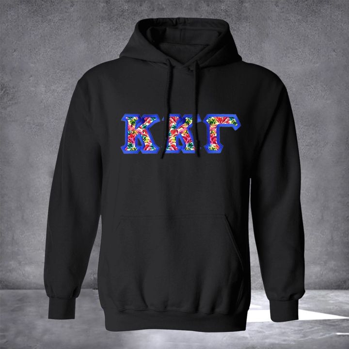 Kappa Kappa Gamma Hoodie Floral Block Best Sweatshirt Sorority Gift For Friends