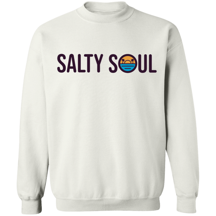 Salty Soul Sweatshirt Wave On The Beach Ocean Lovers Cute Clothes Gift Ideas For Boyfriends