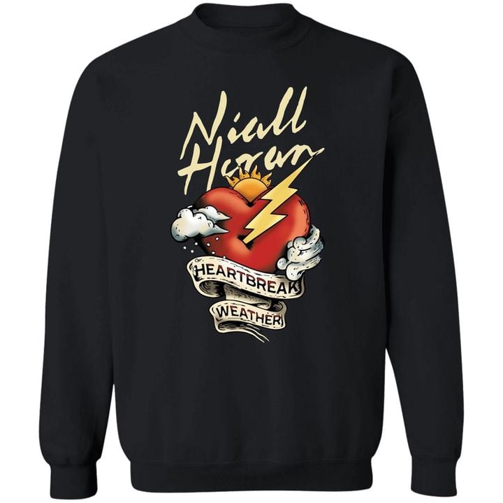 Heartbreak Weather Sweatshirt Graphic Heart Niall Horan Sweatshirt Best Gifts For Music Lovers