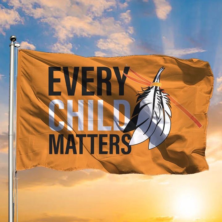 Every Child Matters Flag Canada Orange Day September 30 Indigenous Children Lives Matters