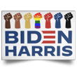 Biden Harris Poster LGBT Voting Biden Campaign 2021 Support BLM Justice Sign Harris Liberal
