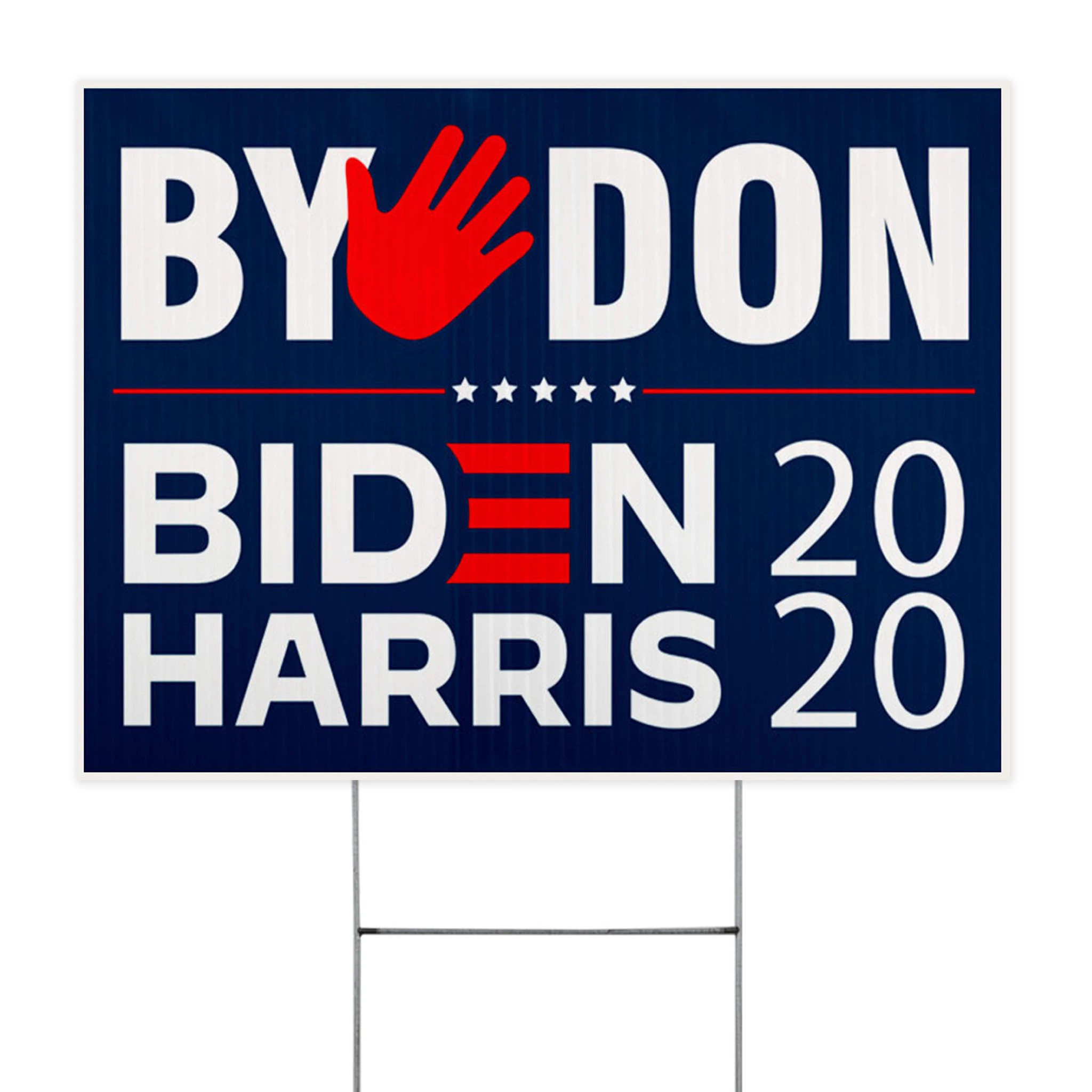 ByeDon Biden Harris 2020 Yard Sign No Trump  Order Biden Harris Lawn Sign Support Joe Biden
