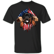Rottweiler Heartbeat Inside American Flag T-Shirt Dog Cute Fourth Of July Shirts