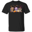 Skulls Halloween Pumpkin Carving T-Shirt With Colorful Funny Merch Gift For Girls
