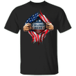 Trump 2020 Keep America Great Inside U.S Flag Shirt Pro Trump Vote Twice Campaign Parade Merch