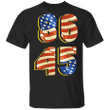 Vintage Impeach Trump 8645 Shirt 86 45 American Flag T-Shirt For Anti Trump